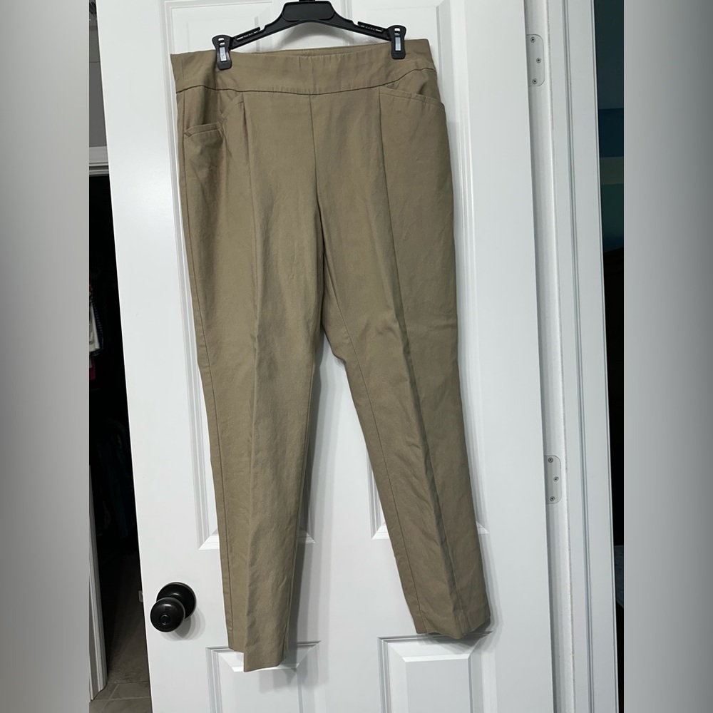 Chico's Tan Chinos Tailored Straight Leg